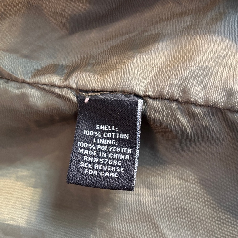Urban Retro Army Green 100% Cotton Utility Jacket Lots of Pockets Size Large EUC - Picture 9 of 10